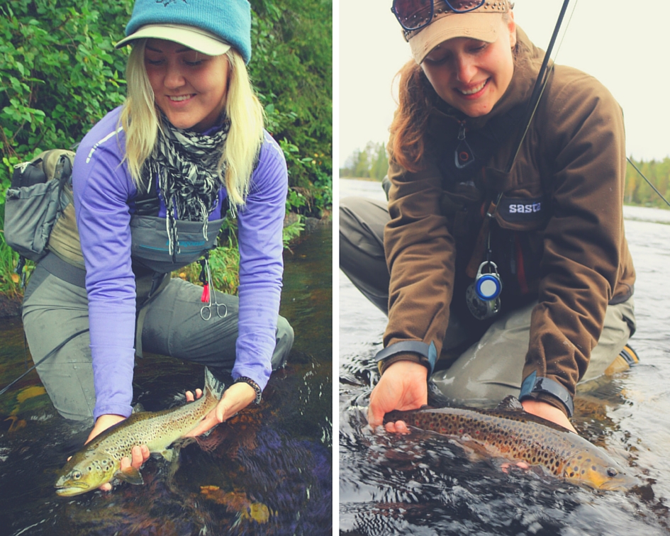 Bring on the trout and you get some happy girls. 