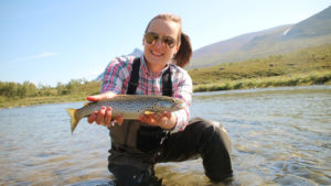 flyfishing in Sweden for brown trout